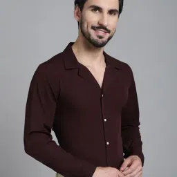 Indian Needle Coffee Regular Fit Shirt-image-76