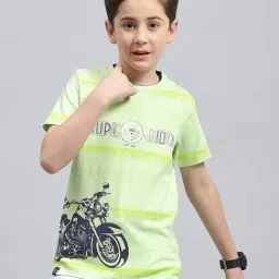 Monte Carlo Kids Green Printed T-Shirt-picture-42