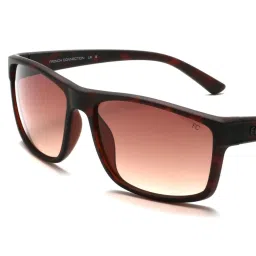 French Connection FC7460 Brown Gradient Rectangular Sunglasses image 2
