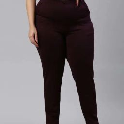 Go Colors! Maroon Mid Rise Pants-43