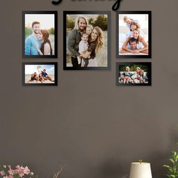 Art Street Set of 5 Black Wall Photo Frames-9