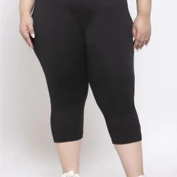 Melon by PlusS Black Regular Fit Capris-image-40