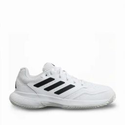 Adidas Men's Gamecourt 2 SL White Tennis Shoes-43