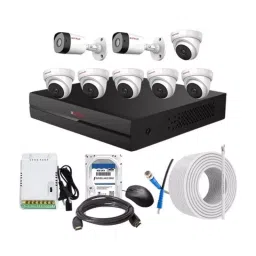 CP PLUS CCTV Combo Kit 2.4 MP Full HD Audio Indoor & Outdoor with 8 Channel DVR 6 Dome, 2 Bullet Camera, 8 Channel SMPS, 70 m Cable 500 GB HDD & Connectors-image-80
