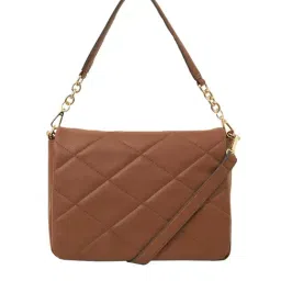 Accessorize London Tan Quilted Sling Handbag-picture-27