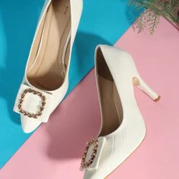 Carlton London Women's White Pump Shoes-picture-42