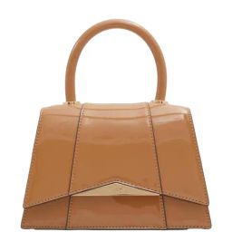 Aldo Beige Paneled Medium Satchel Handbag-35