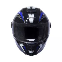 Hiker By Varroc COMET PRO MAX Helmet Gloss Black & Blue Large 600 mm Full Face, HD4 (Pack of 4)-image-89
