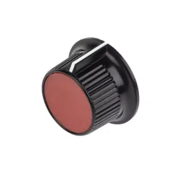 RS PRO 28 mm Black Red Potentiometer Knob for 6.35 mm Shaft Splined, 2596991-image-76