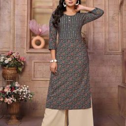 Rangita Green Printed Kurta-image-28
