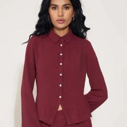 Honey By Pantaloons Maroon Regular Fit Shirt-picture-25