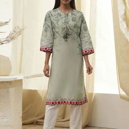 BIBA Green Printed Kurtas-image-24