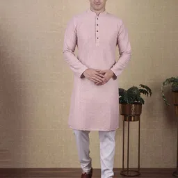 Koshin Men Embroidered Thread Work Cotton Kurta-picture-34