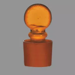 Glassco 19 Amber Solid Penny Head Stopper 012.278.03-31