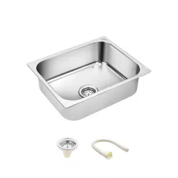 LIPKA 18x16x8 inch Glossy Finish Stainless Steel Single Bowl Square Bowl Kitchen Sink, SB03-image-32