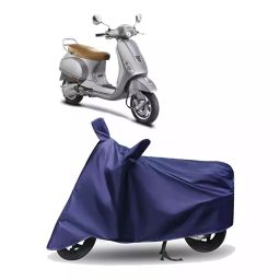 Auto Pearl Polyester Two Wheeler Cover for Vespa Vespa VXL,(Navy Blue)-image-61