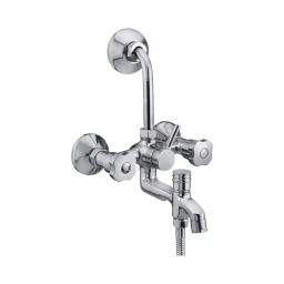 PLATO VALURA Series Wall Mixer 3 in 1 with Bend Wall Mount Silver, V-015 LT-picture-41