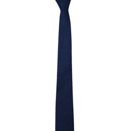 Blacksmith Navy Blue Solid Broad Satin Tie-image-61