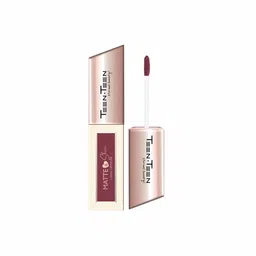 TEEN TEEN COSMETICS Matte & Shine Waterproof Liquid Lip Colour - 4 ml - Maroon - 24-image-89