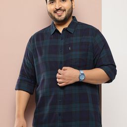 Sztori Plus Size Checked Pure Cotton Shirt-picture-20