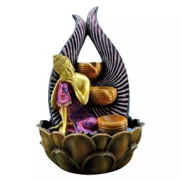 Buildream Beautiful Lord Buddha with 3 Steps Elegant for Home Decorative Home Gifts-image-94