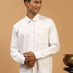 VASTRAMAY Men White Premium Casual Shirt-image-48