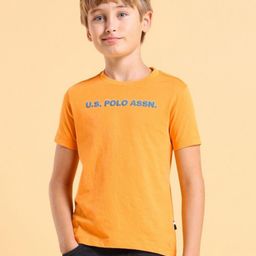 U.S. Polo Assn. Kids Boys Brand Logo Printed Applique T-shirt-image-47