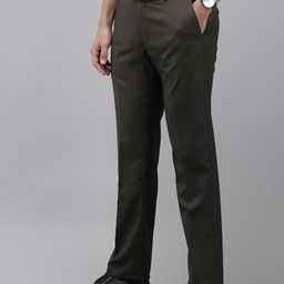 Arrow Men Self Design Textured Hudson Tailored Tapered Fit Formal Trousers-16