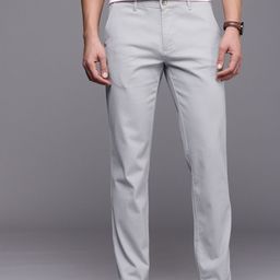 Louis Philippe Sport Men Tapered Fit Smart Casual Trousers-picture-19