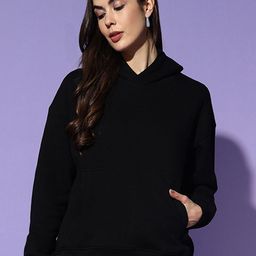 Mast & Harbour Women Anti Odour Oversized Hooded Sweatshirt-image-23