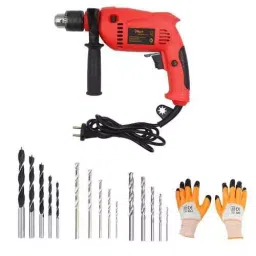 Hillgrove HGCM247M1 700 W 13 mm Drill Machine with Gloves  HGCM508-12