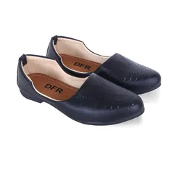 DFR Men Black Synthetic Leather Loafers-picture-9