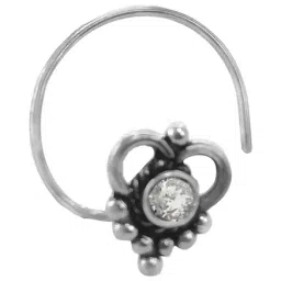 Taraash Heart 92.5 Sterling Silver Nosepin-14