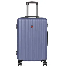 Swiss Brand Riga Navy Medium Hard Trolley Bag - 24 cm-image-65