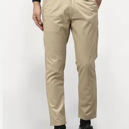 JAINISH Men Beige Tapered Fit Formal Trousers-image-77