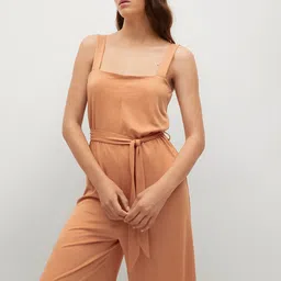 MANGO Rust Orange Basic Jumpsuit-picture-21