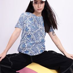 Kook N Keech Paisley Printed Pure Cotton T-shirt-picture-0