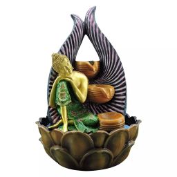 Buildream Beautiful Lord Buddha with 3 Steps Elegant Statue Decorative Water Fountains-image-93