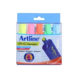 Artline Hi-Li Pocket Clip Plastic Highlighter Pen (Pack of 5)-10