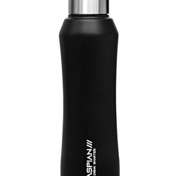 Caspian Black & White Single Stainless Steel Printed Single Wall Vacuum Water Bottle-image-90