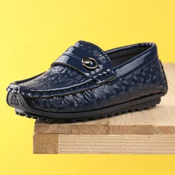 Cute Walk by Babyhug Formal Shoes - Navy Blue-picture-14