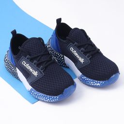 Cute Walk by Babyhug Sneakers - Black & Blue-image-83