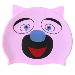 UDKI Cat Design Swimming Cap for Kids (06)-13