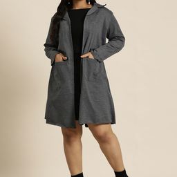 Qurvii+ Plus Size Front-Open Overcoat image 1