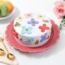 Flowers And Beads Serene Cake-picture-33
