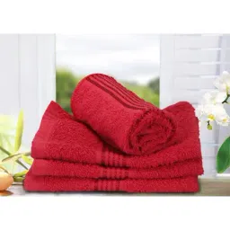 Bianca D'ross Red 380 GSM Face Cloth - Set of 4-84