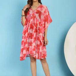 Secret Wish Pink Printed Kaftan-image-65