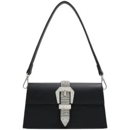 Aldo Black Solid Medium Shoulder Handbag-image-68