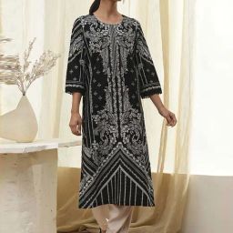 BIBA Black Printed Kurtas-picture-10