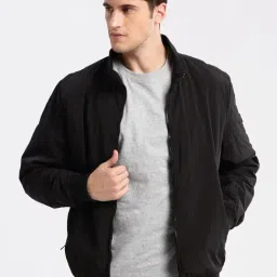 Showoff Black Slim Fit Jacket-image-27